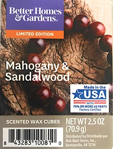 Better Homes & Gardens Scented Wax Cubes (Mahogany and Sandalwood, 2.5 Oz)