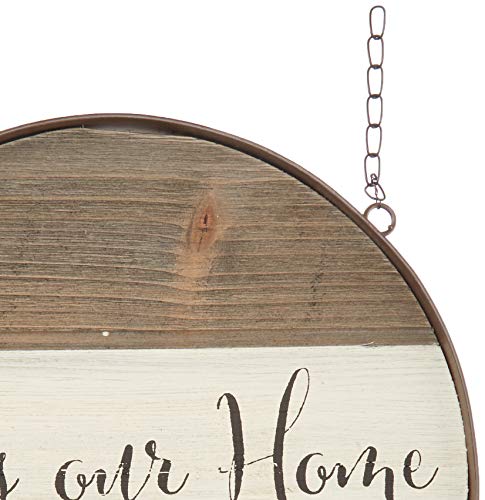 K&K Interiors Decorative Hanging Sign Arrow Replacement 13907C Wood