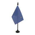 Alaska Table Flag 4' X 6' - Us State Of Alaska Desk Flag 15 X 10 Cm - Black Plastic Stick And Base - Az Flag