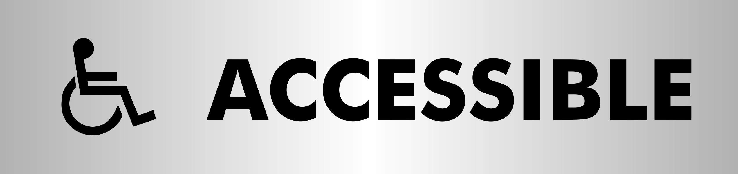 Seco Accessible 7.5' X 1.8' (190 X 45Mm) Reverse Printed 1/8' Acrylic - Single (Ubac144)