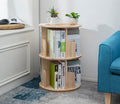 Heehee 2 Rotating Bookshelf 360 Display Floor Standing Bookcase Storage Rack for Kids&Adults Multi-Functional Bookshelf Organize