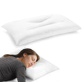 Ultra Thin Pillow for Sleeping - 2.75 Flat Pillow with Soft Down Alternative Fill, Slim Low Loft Design for Comfortable Stomach 
