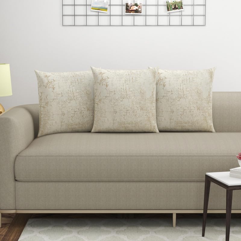 Furnado NonFade Texture Cushion Cover 16 X 16 Inches Jacquard Pillow Covers For Sofa, Living Room Or Home Decor  40 X 40 Cm Cm