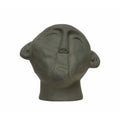 Bloomingville Handmade Terra-Cotta Bust, 7 L x 6 W x 6 H, Grey