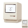 OIJ Maclock Retro Pixel Alarm Clock, 1984 Computer-Inspired USB Desk Clock with Pixel Display, Multiple Alarms, Adjustable Brigh