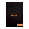 Rhodia 'R' Premium Stapled Notepad - Lined 70 Sheets - 8 1/4 X 11 3/4 - Black Cover