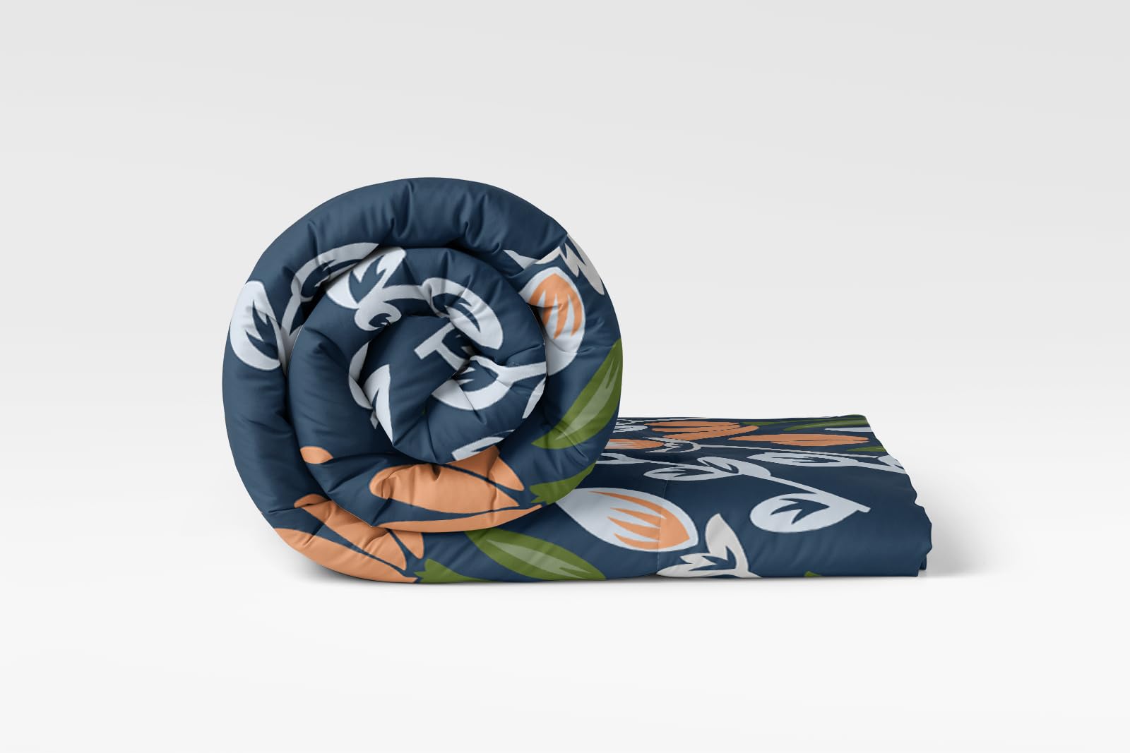 Loomlyfe All Season 220 Gsm King Size Double Bed Ac Comforter/Blanket/Duvet For All Seasons/Weathers  Pack Of 1  Navybluelily