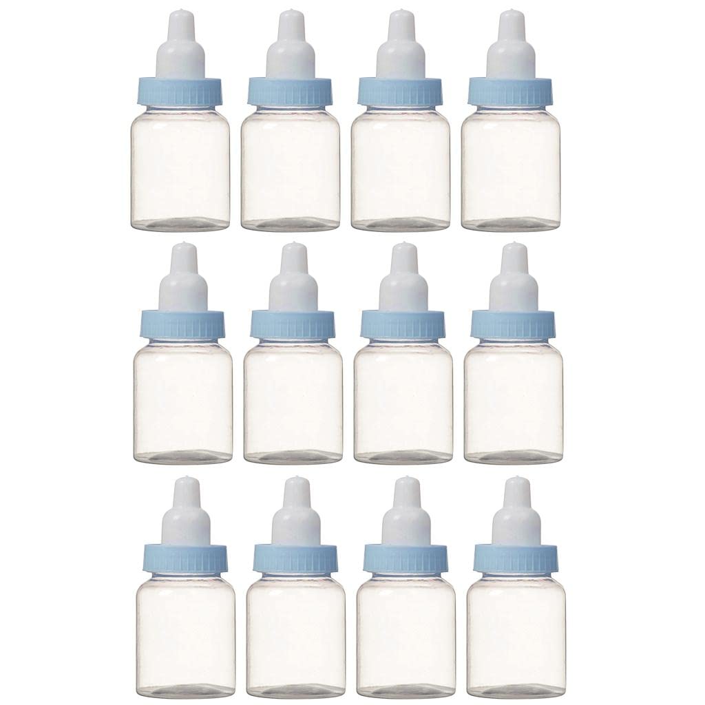 ECOMISTIQ Baby Shower Candy Bottle Box Baptism Christening Birthday Party Decor Blue|Box Packs|Boxes & Bags|Favors|Party Supplie