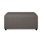 Purefit Super Stretch Soft Form Fit Ottoman Cover Rectangle - Ottoman Slipcovers For Foot Stool & Folding Storage Furniture For Living Room With Nonslip Elastic Bottom (Small, Taupe)