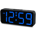 Peakeep Small Digital Alarm Clock Plug in for Bedrooms Bedside, Tiny Electric Clock Large Big Numbers Display with Battery Backu