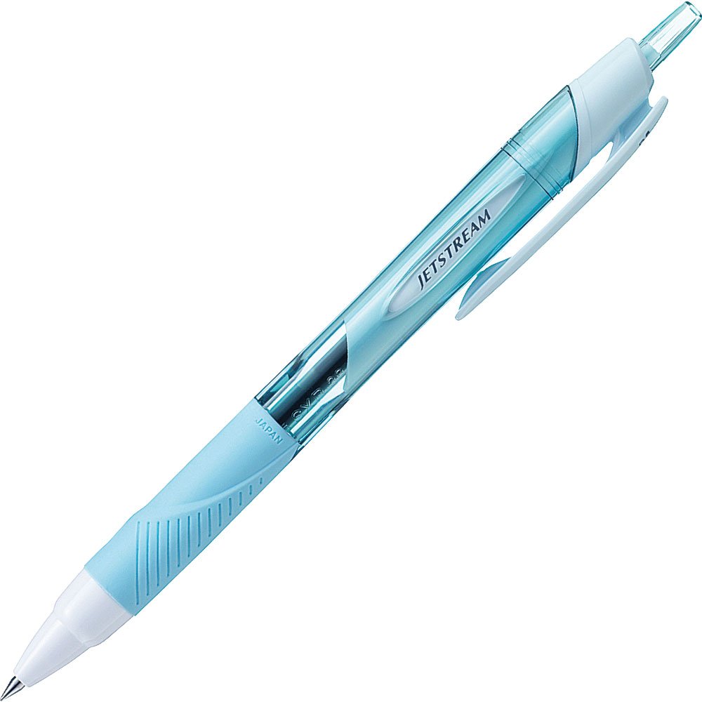 Uni Jetstream Standard Ballpoint Pen - 0.38 Mm - Black Ink - Sky Blue Body