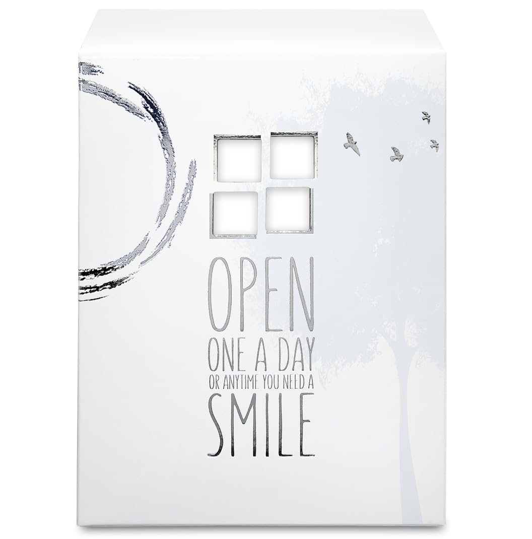 Kindnotes Glass Keepsake Gift Jar With Sympathy Messages - Time Travel Ivory