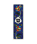 Art Judaica Ceramic Mezuzah Case 5 Jerusalem Pottery (Blue Floral)