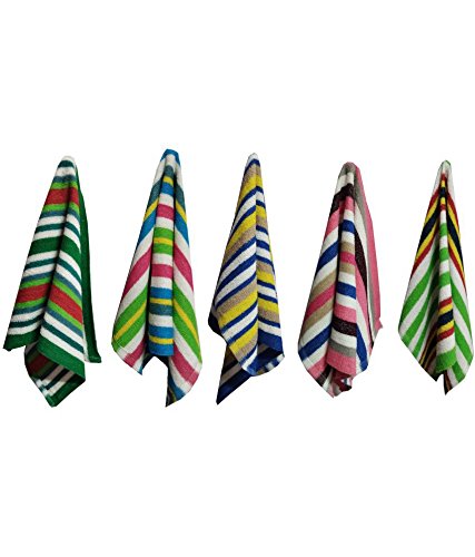 Cotton Terry Hand Towels Set of 5