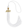 Endea Graduation Single Color Tassel with Gold Date Drop (White, 2020)