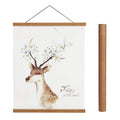 Magnetic Poster Hanger Frame, 30x40 30x20 30x24 Light Wood Wooden Magnet Canvas Artwork Print Dowel Poster Hangers Frames Hangin