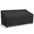 Mr.Cover 3-Seater Outdoor Couch Cover, Patio Furniture Covers Waterproof, Fits Up To 88W X 40D X 35H Inches, With Air Vent And Handles, Black