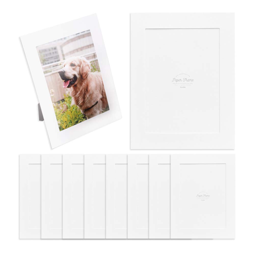 Monolike Standing Paper Photo Frame 5x7 White 10p 5x7Inch size