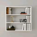 OXMIC Engineered Wood Glossy Wall Mount Floating Hanging Shelf Rack Display for Room Wall and Home Decor Items and Storage Organ