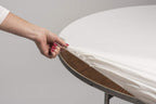 Kwik-Covers 60' Round Fitted Plastic Table Covers, Bundle Of 5 (Pink)