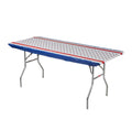 Kwik-Covers 8 ' Rectangle Plastic Table Covers 30 ' X 96 ', Bundle Of 5 (Patriotic)