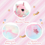Muiteiur 43.4' Large Pink Unicorn Plush Pillow - Soft Stuffed Animal Toy Gift For Girls