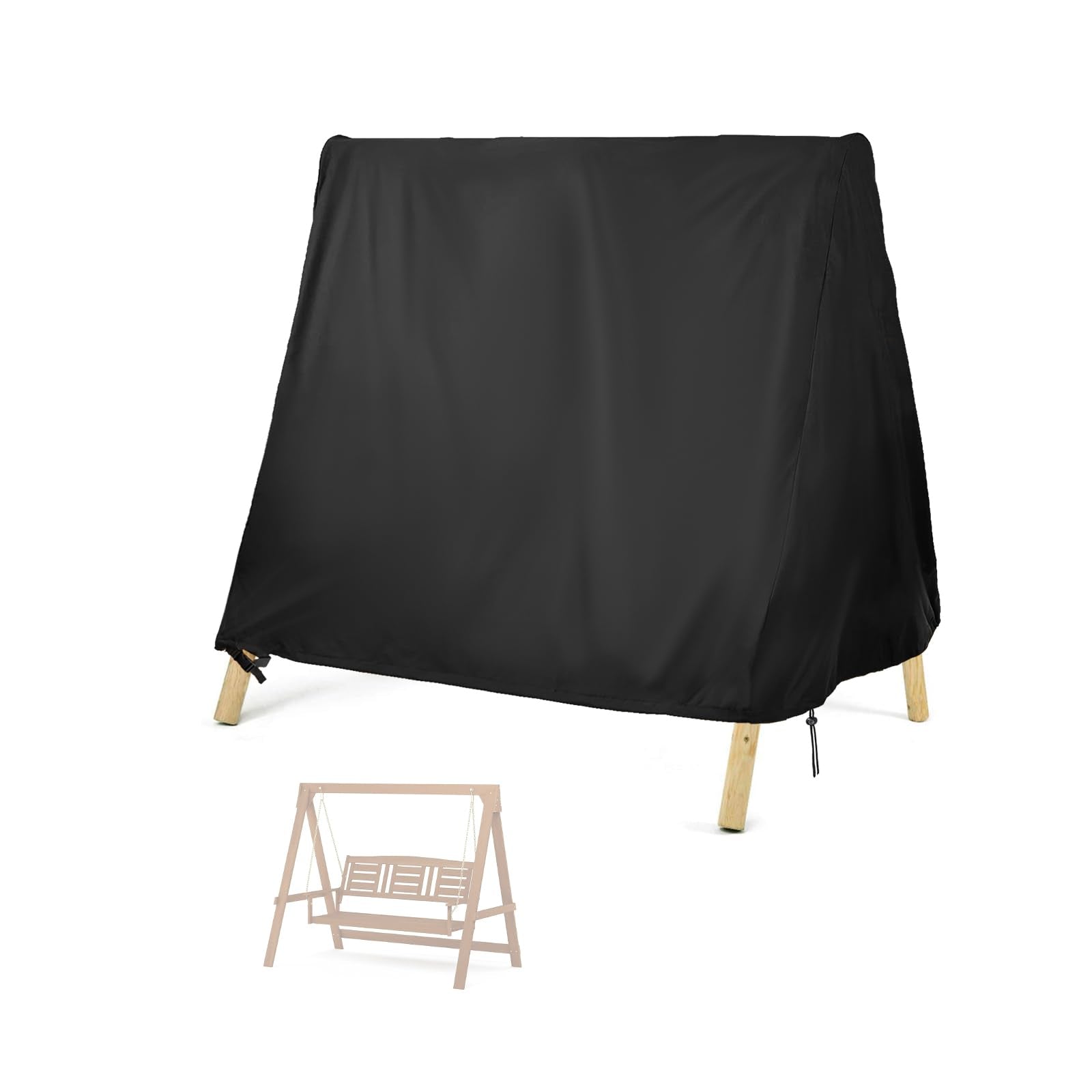 Kasla Outdoor Swing Cover, A Frame Patio Swing Cover,Swing Cover For Outdoor Furniture Porch Cover Glider Hammock Cover Waterpro