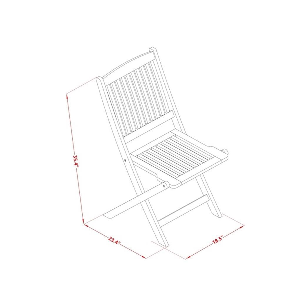 East West Furniture SECM3CWNA Selma 3 Piece Outdoor Conversation Bistro Set Contains a Square Acacia Wood Coffee Table and 2 Folding Side Chairs, 26x26 Inch, Natural Oil