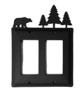 Village Wrought Iron Bear Moose Double GFCI