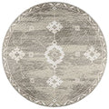 Sedona Sn16 Ivory Transitional Rug Round 4' X 4'