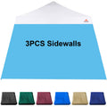 Jancanopy Sunwall For 10X10 Slant Leg Pop Up Canopy,3 Pack Sidewalls Only,(Sky Blue)