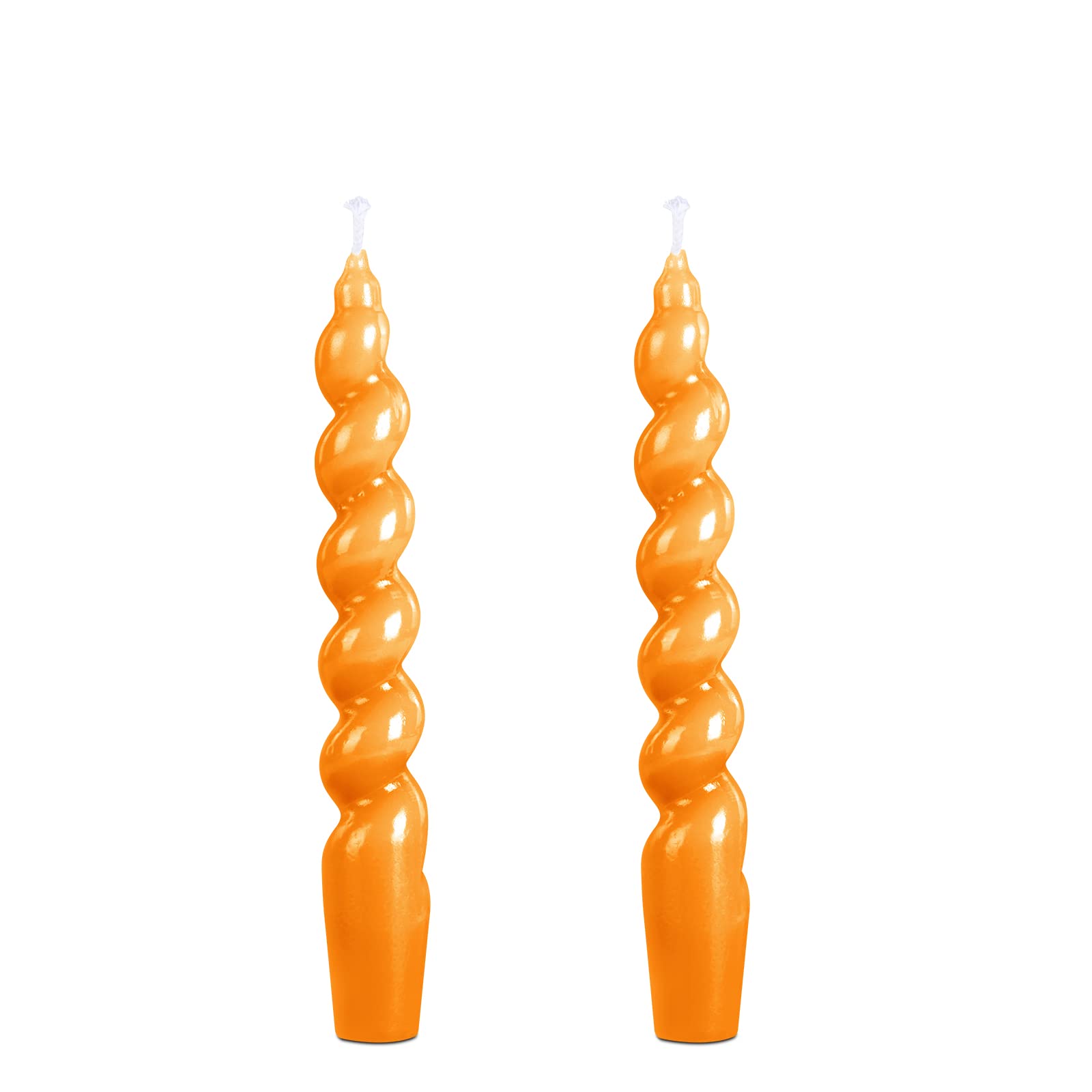 Spiral Taper Candle H7.8inch,Set of 2 Tapered Candles, Smokeless,Long Candle,Conical Stick Candles, Home Dinner, Party, Wedding,