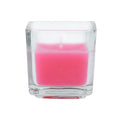 Zest Candle CVZ-035 12-Piece Votive Candles, Hot Pink Square Glass