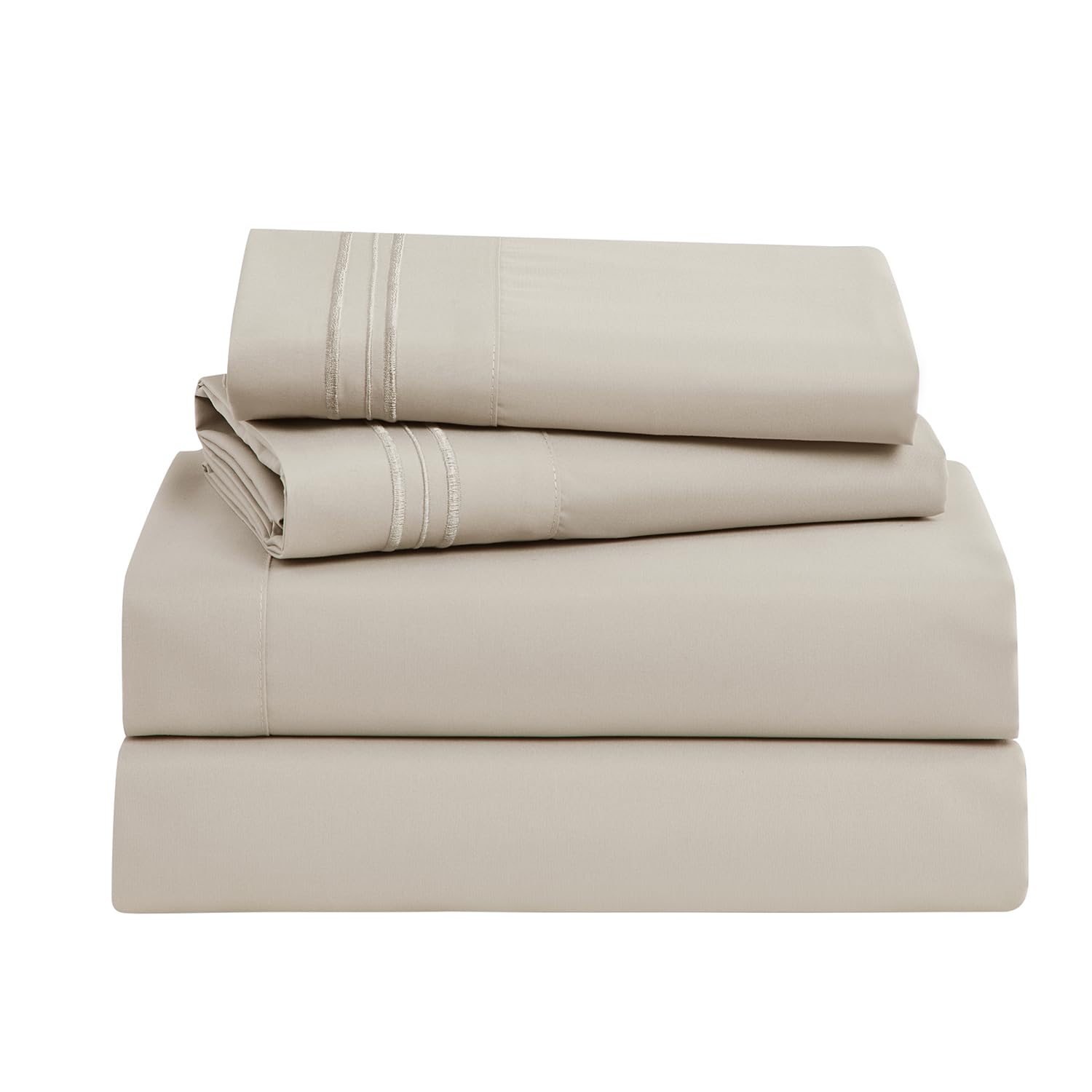 Clara Clark Bed Sheets, Premier 1800 Series Bed Sheet Set, Deep Pocket, Wrinkle, Fade, Stain Resistant, Luxury Soft Bedding Shee