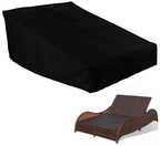 Ucare Double Wide Patio Chaise Lounge Chair Cover Waterproof 82In Outdoor Patio 2 Person Rattan Daybed Sofa Recliner Chaise Longue Protector Dust Furniture Covers