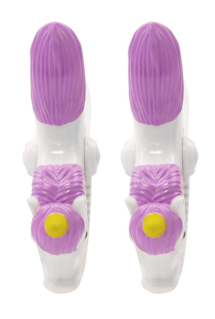 O2Cool Bocaclips - Beach Towel Clips For Beach Chairs, Patio And Pool Accessories - (Unicorn) 4 Count