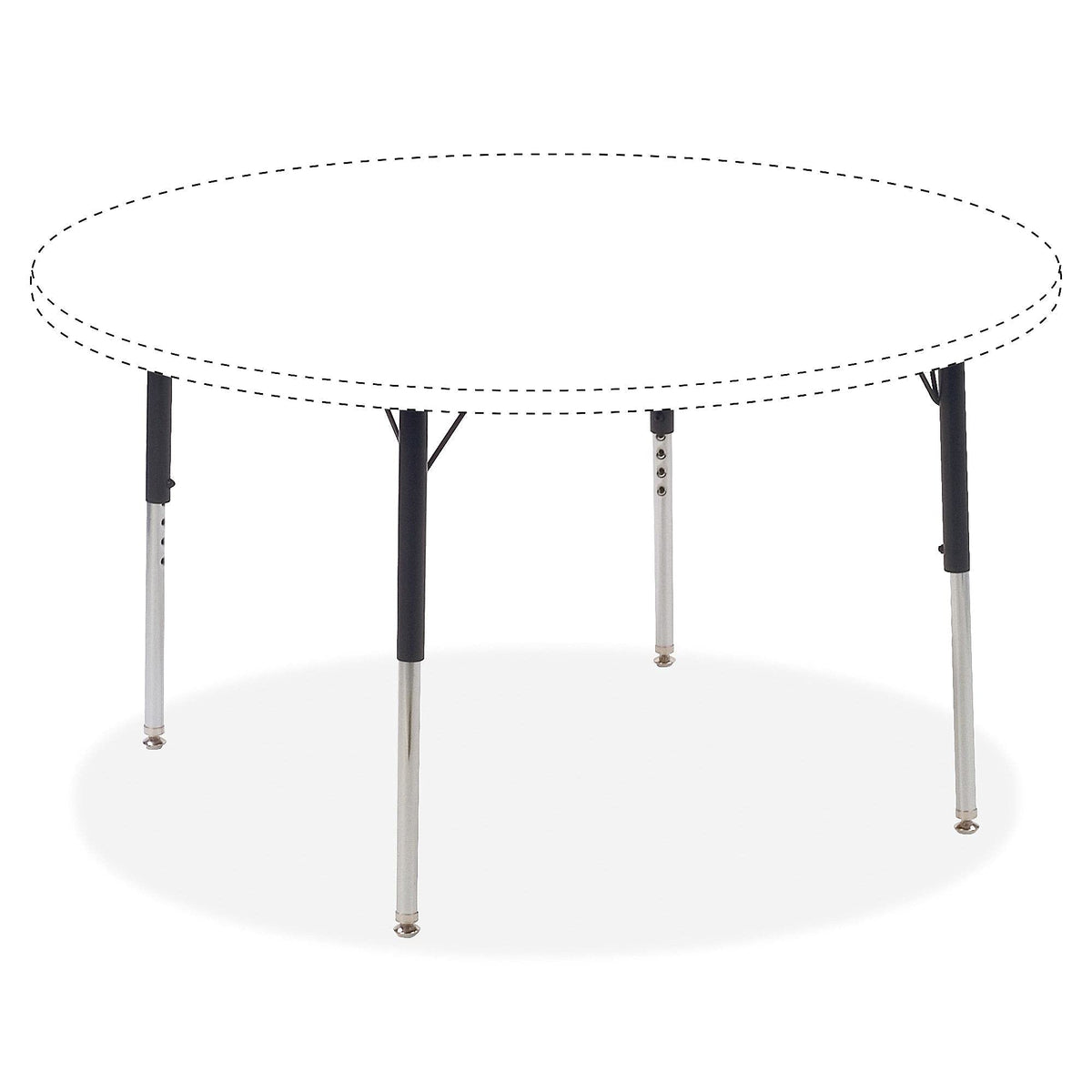 Lorell Standard Metal Activity Table Height Adjustable Leg Kit, Black