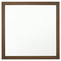 Acme Miquell Contemporary Wood Frame Bedroom Square Mirror In Oak