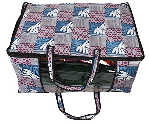 Stylista Blanket Storage Bags Large Size Surface Pattern Blue