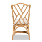 Baxton Studio Sonia Modern and Contemporary Natural Finished Rattan Dining Chair
