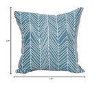 Blazing Needles Square Polyester Jacquard Throw Pillow, 17", Demeter Caspia