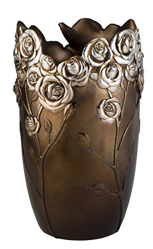Ok Lighting Ok-4275-V1 12 Inch Allure Decorative Vase, Brown