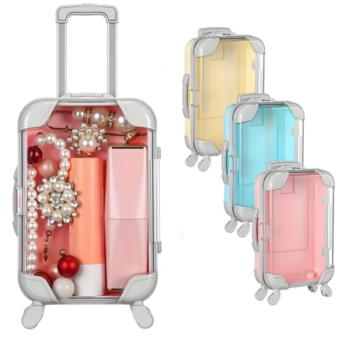 Sweny Mini Suitcase Multipurpose Storage Box with Wheels