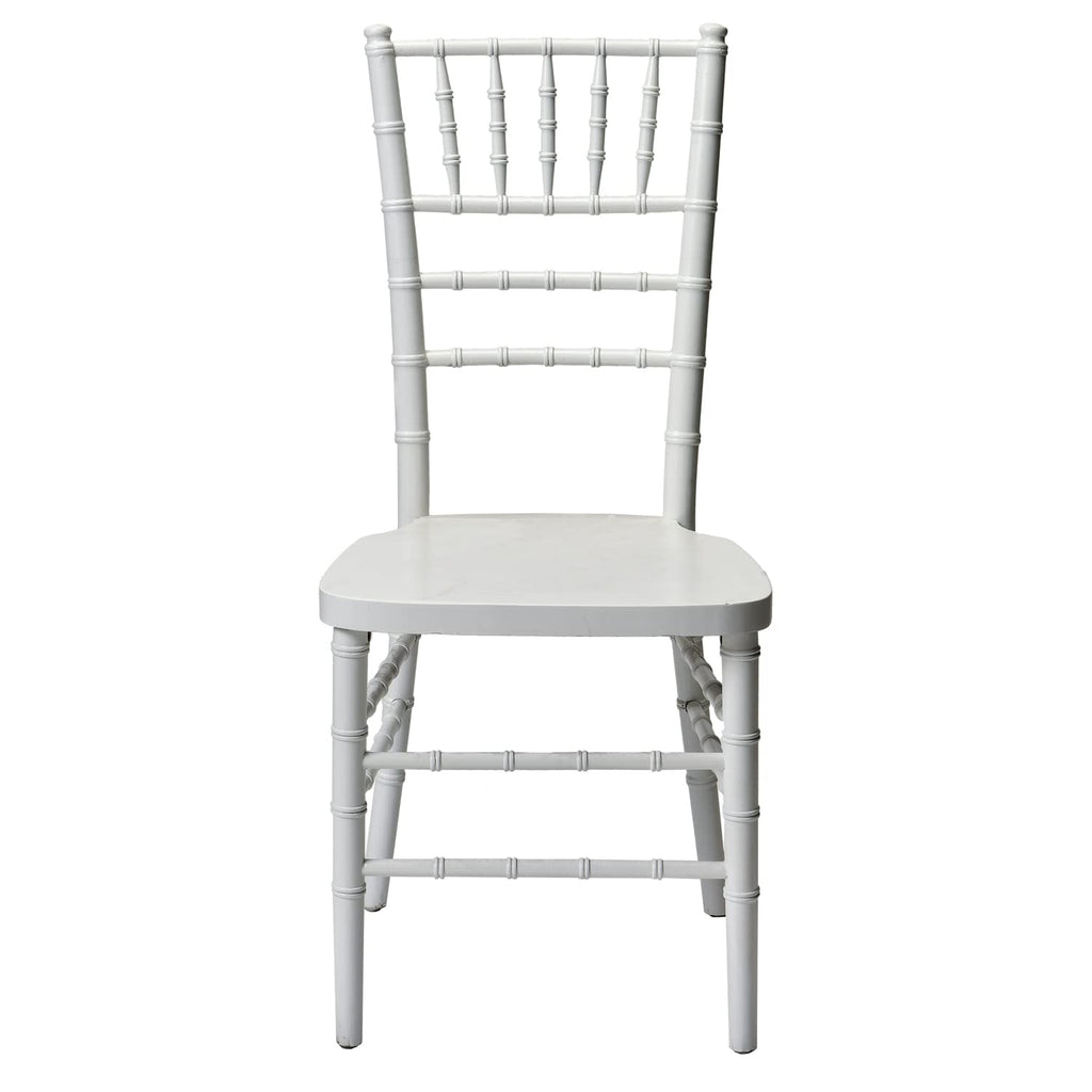 Commercial Seating Products European White Wood Dining Chairs, 1-Pack