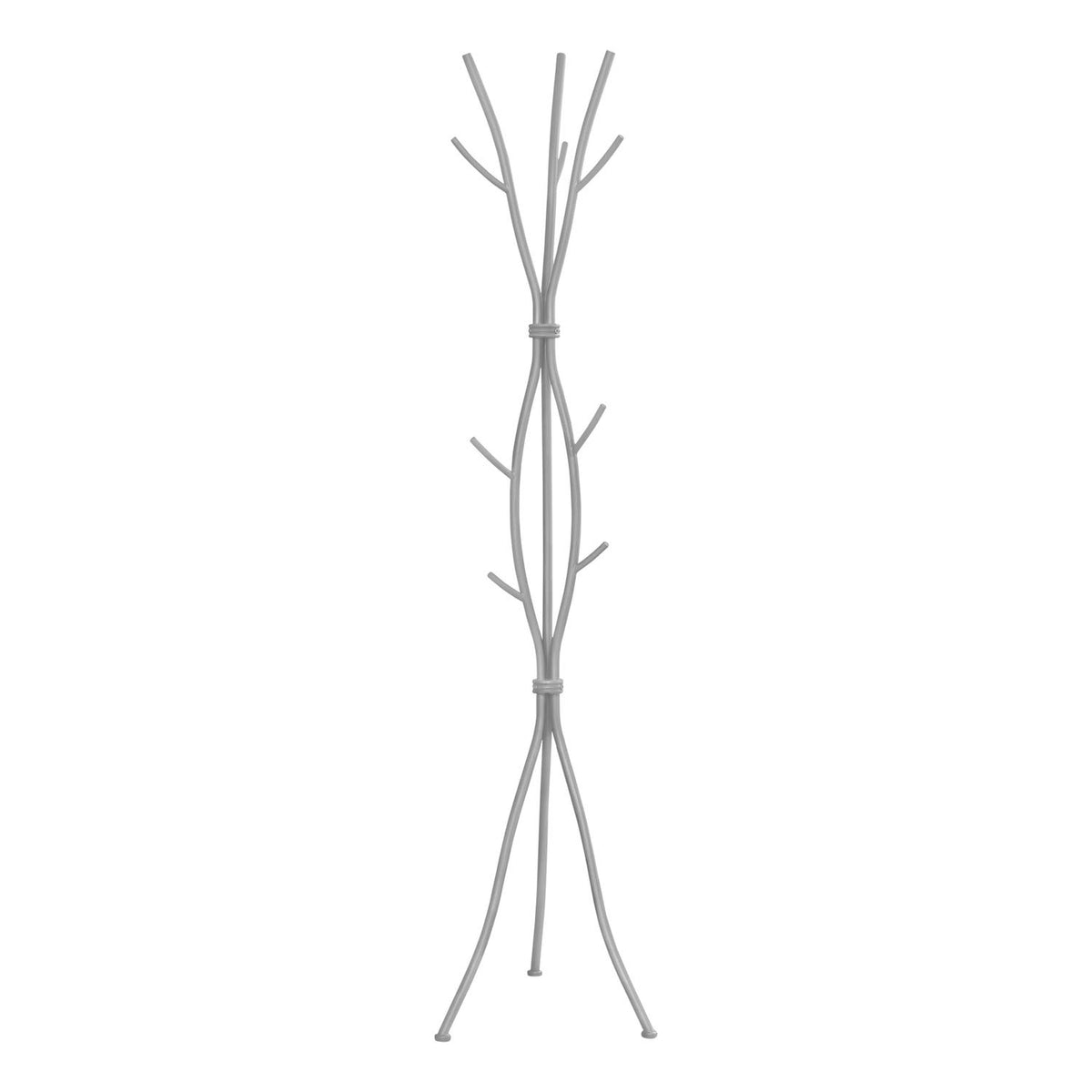 Casafoyer Modern Tree Branch Coat Rack With 11 Hooks  Silver Finish ( Pack Of 2 )