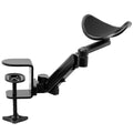 Vivo Universal Clamp-On Adjustable Armrest, Desk Cradle Rotating Elbow Cushion, Above Table Extension Platform Arm Support, Blac