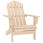 vidaXL Modern Stylish Adirondack Patio Chair - Weather Resistant & Ergonomically Designed Solid Fir Wood with Maximum Weight Capacity of 242.5 lbs for Garden or Patio Use