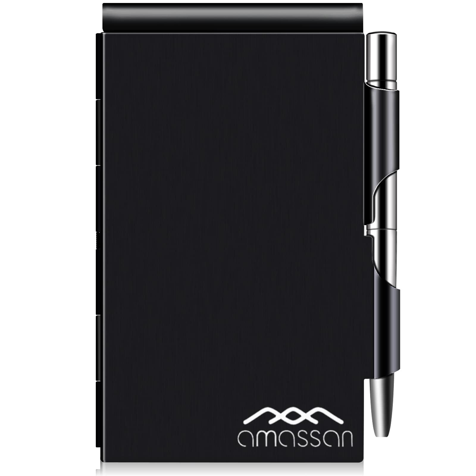 Metal Small Notebook, Mini Notepad, Small Pocket Notepad Aluminum Note Case With Mini Metal Pen And 60-Page Sheets - Memo Books