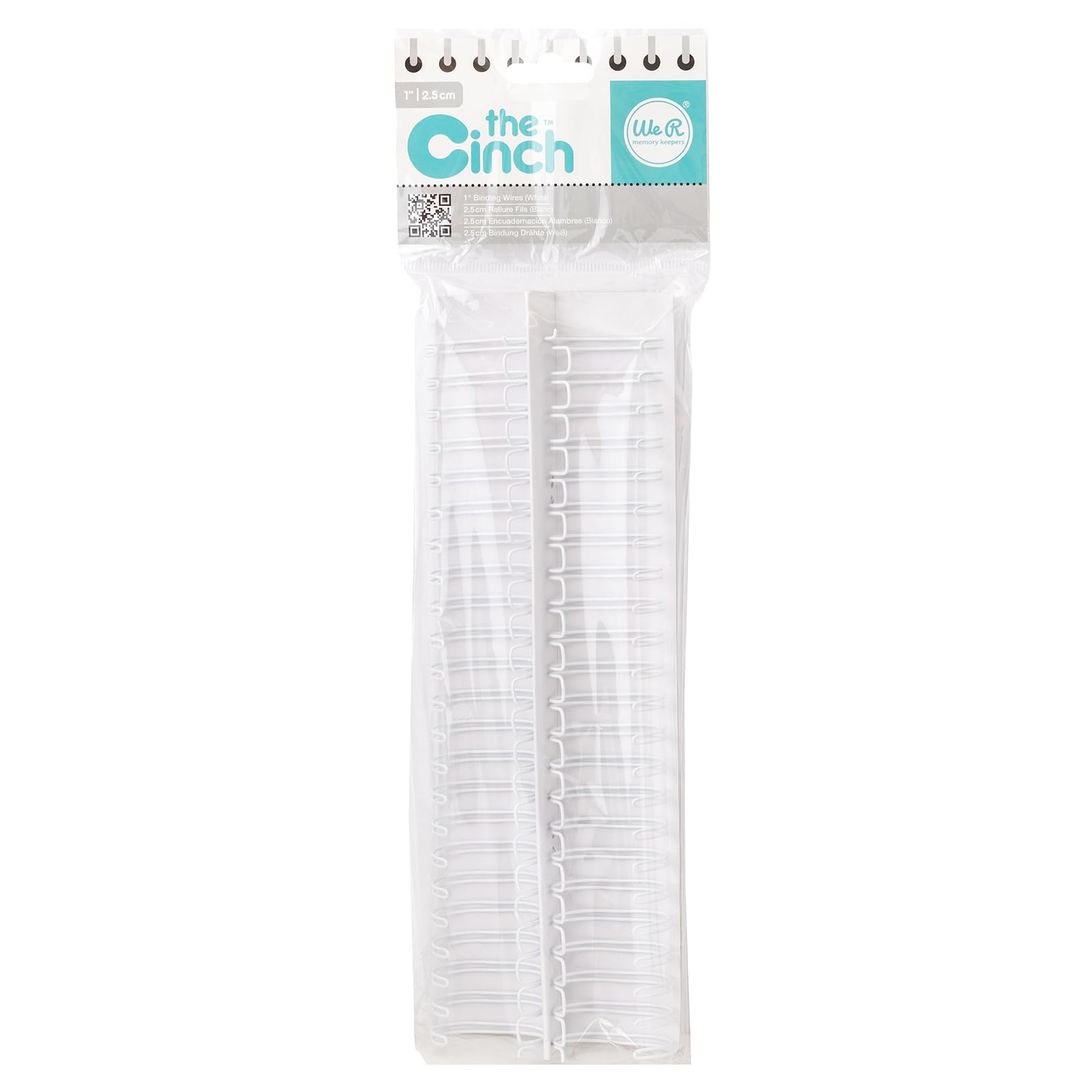 We R Memory Keepers Cinch Book Binding Wire (1-Inch, White (2 Pack))