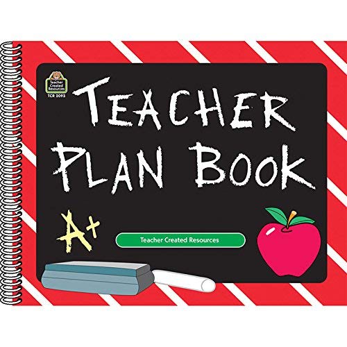 Teacher Created Resources Spiral Teacher Plan Book-12'X9.5' Landscape Chalkboard